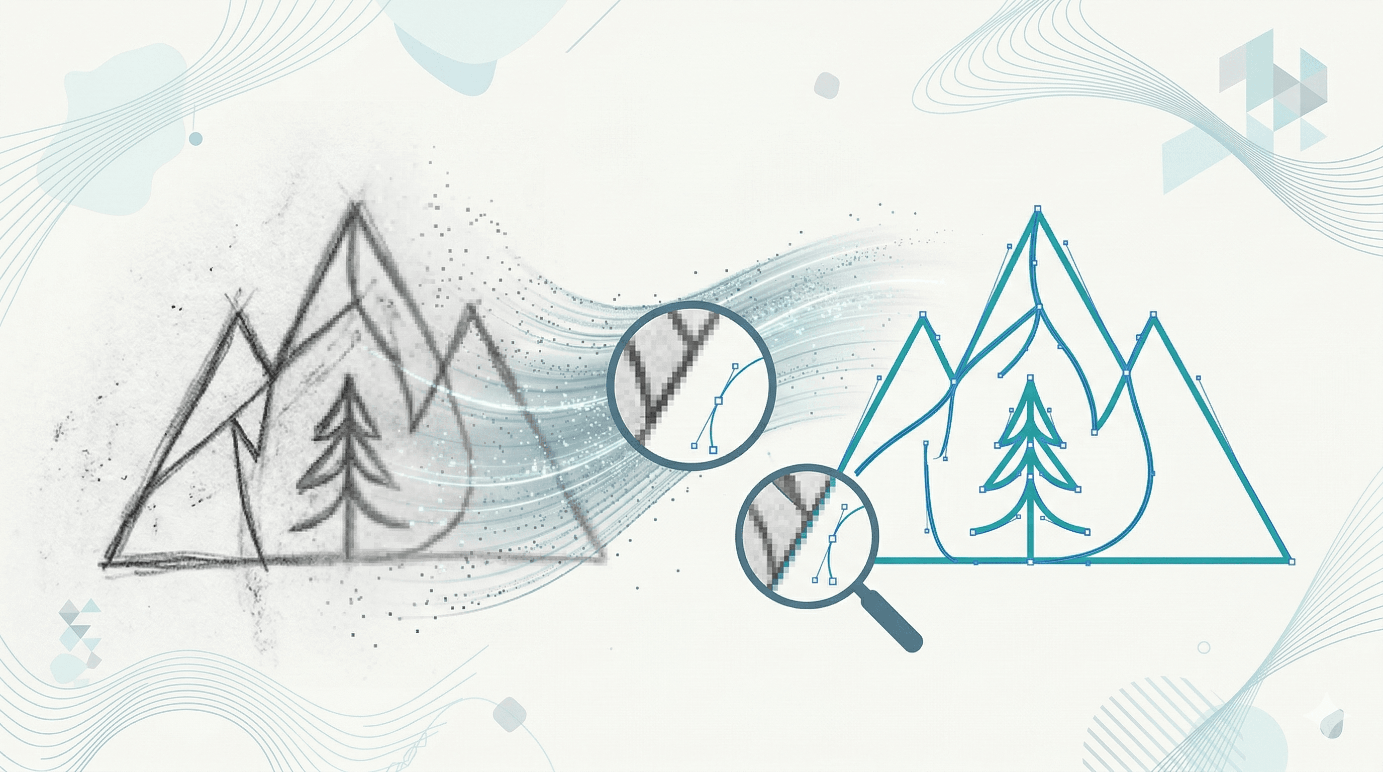 From blurry scan to professional vector graphics