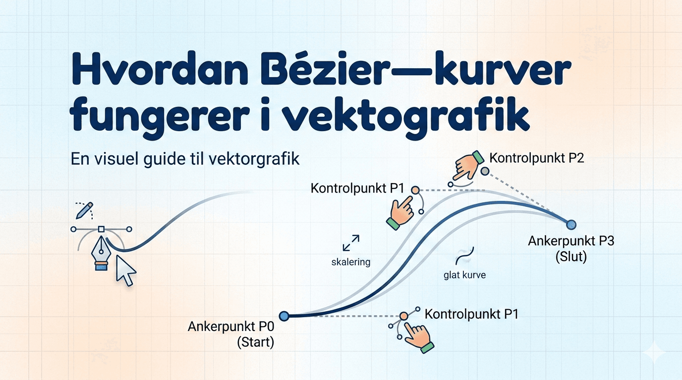 How Bezier curves work in vector graphics