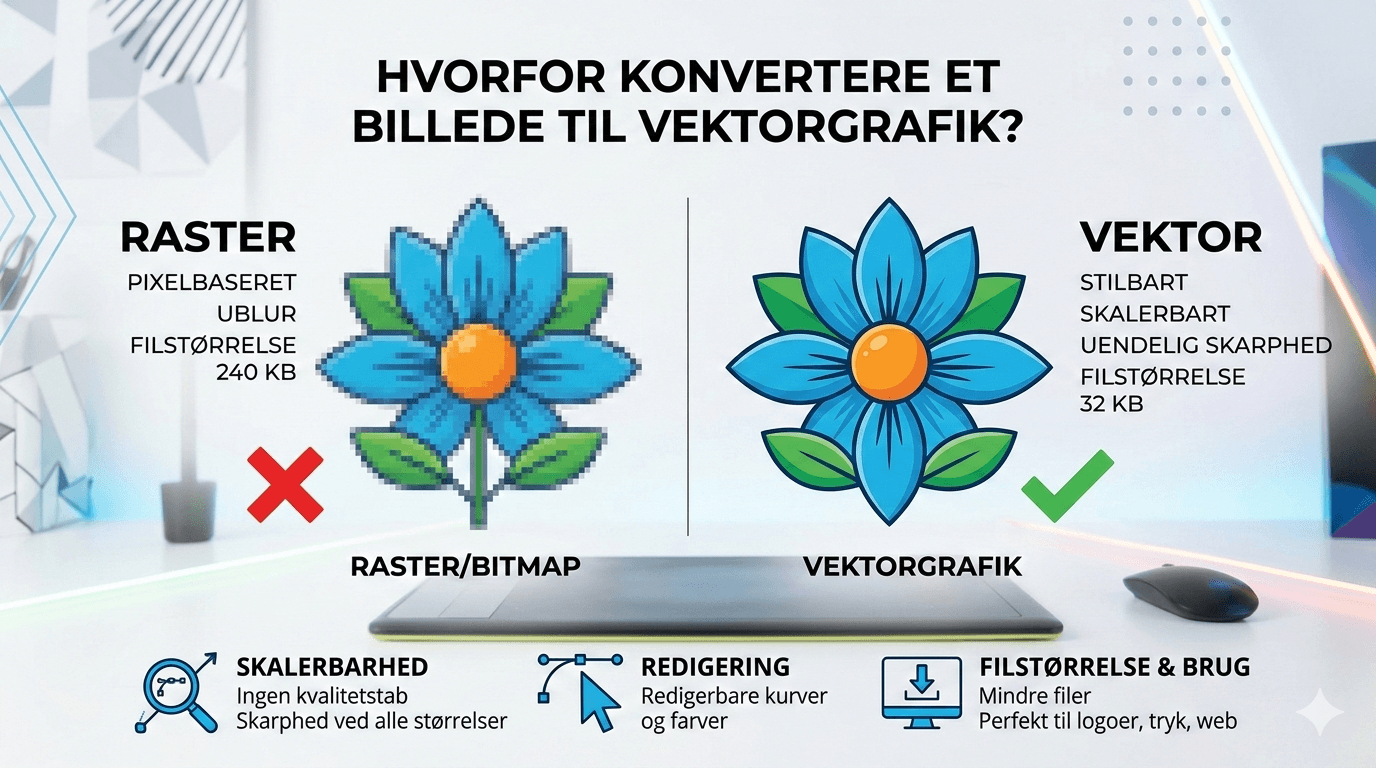 Why convert an image to vector graphics?